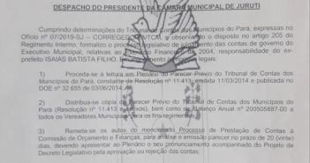 Câmara Inicia Processo de Apreciação de Contas de Ex-prefeito