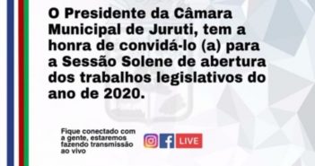 Sessão Solene de abertura dos Trabalhos Legislativos de 2020